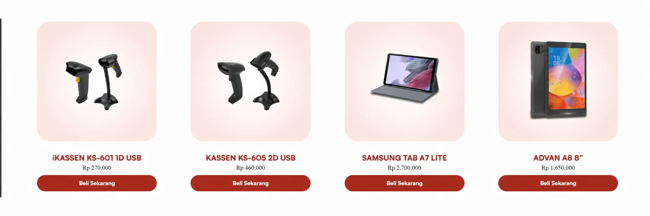 Barcode scanners and tablets